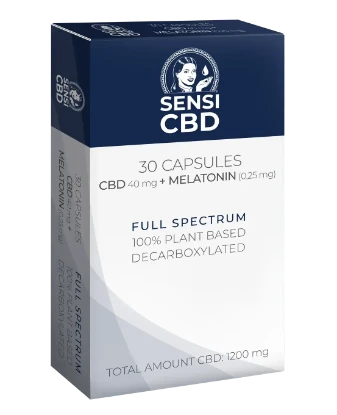 CBD Melatonin Capsules 40 mg